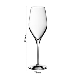 (6 Stück) WMF | DIVINE - Champagnerglas - 265 ml - mit Füllstrich