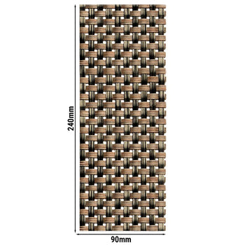 (6 sztuk) Serwetki i etui na sztućce – zestaw 6 sztuk – PVC – 240 x 90 mm – beżowe - Prime Gastro