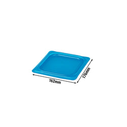 (6 sztuk) CAMBRO | SafeTrak – pokrywki z polipropylenu GN 1/6 – niebieskie