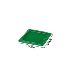 (6 sztuk) CAMBRO | SafeTrak – pokrywki z polipropylenu GN 1/6 – zielone