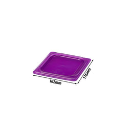 (6 sztuk) CAMBRO | SafeTrak – pokrywki z polipropylenu GN 1/6 – fioletowe