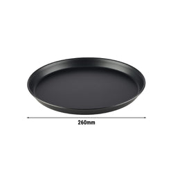 (6 sztuk) Blacha do pizzy - blacha stalowa - Ø 260 mm - wysokość: 25 mm