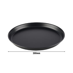 (6 sztuk) Blacha do pizzy - blacha stalowa - Ø 300 mm - wysokość: 25 mm