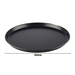 (6 sztuk) Blacha do pizzy - blacha stalowa - Ø 360 mm - wysokość: 25 mm