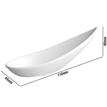 (12 sztuk) Łyżeczki do przekąsek - FRIENDLY - PET - długość: 110 mm - Prime Gastro