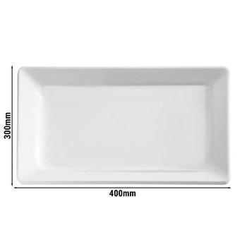 Taca PURE - melamina - 400 x 300 mm - wysokość: 30 mm - Prime Gastro