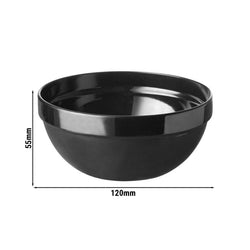 (6 sztuk) Miska - CASUAL MAXI - Melamina - 0,25 litra - Ø 120 mm - Czarny
