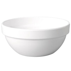 (6 sztuk) Miska - CASUAL MAXI - Melamina - 0,5 litra - Ø 140 mm - Biały
