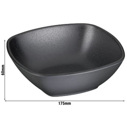 (6 sztuk) Miseczki - ZEN - melamina - 0,5 litra - 175 x 175 mm - czarne