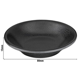(24 sztuki) Miseczki do dipów - ZEN - melamina - 30 ml - Ø 80 mm - czarne
