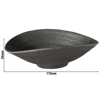 (6 sztuk) Miska - ZEN - melamina - 0,2 litra - 175x155 mm - czarna - Prime Gastro