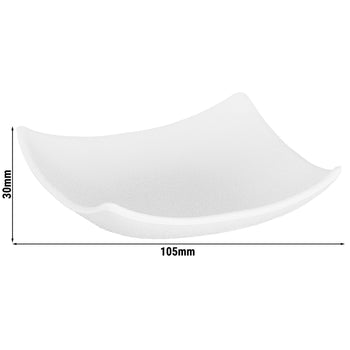 (6 sztuk) Miseczki do dipów - ZEN - melamina - 60 ml - 105 x 105 mm - białe - Prime Gastro