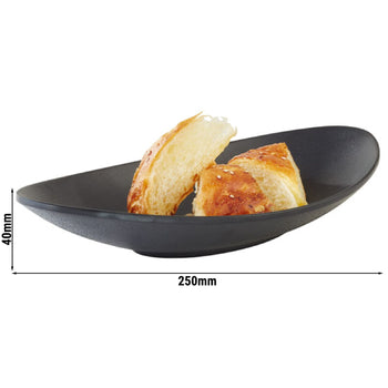 (6 sztuk) Miseczki - ZEN - melamina - 0,25 litra - 250 x 135 mm - czarne - Prime Gastro