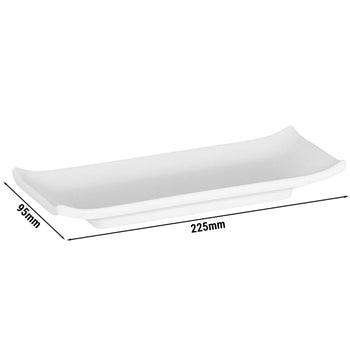 (6 sztuk) Taca / deska do sushi - ZEN - melamina - 225 x 95 mm - wysokość: 30 mm - Prime Gastro
