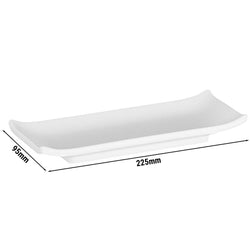 (6 sztuk) Taca / deska do sushi - ZEN - melamina - 225 x 95 mm - wysokość: 30 mm