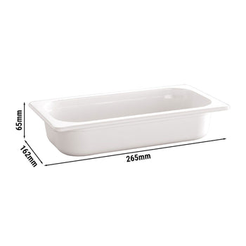 (6 sztuk) Pojemniki melaminowe GN 1/4 - ECOLINE - 1,35 litra - wysokość: 65 mm - Prime Gastro