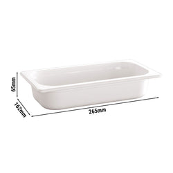 (6 sztuk) Pojemniki melaminowe GN 1/4 - ECOLINE - 1,35 litra - wysokość: 65 mm
