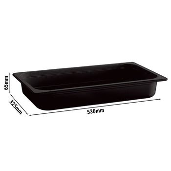 (6 sztuk) Pojemniki melaminowe GN 1/1 - ECOLINE - 7,1 litra - wysokość: 65 mm - Prime Gastro