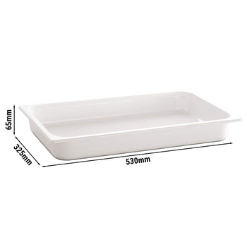 (6 sztuk) Pojemniki melaminowe GN 1/1 - ECOLINE - 7,1 litra - wysokość: 65 mm - Prime Gastro