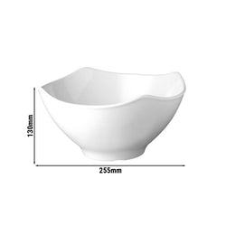 (6 sztuk) Miska - GLOBAL BUFFET - melamina - 3 litry - 255 x 255 mm - biała