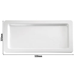 (6 sztuk) Taca GN 1/1 - APART - melamina - wysokość: 25 mm