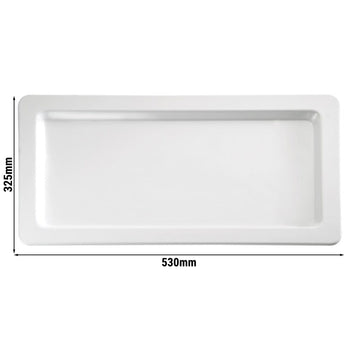 (6 sztuk) Taca GN 1/1 - APART - melamina - wysokość: 25 mm - Prime Gastro