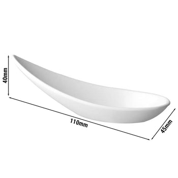 (60 sztuk) Łyżeczki do przekąsek - MING HING - melamina - długość: 110 mm - Prime Gastro