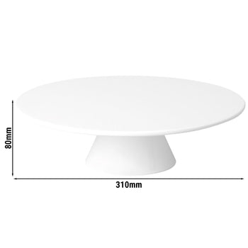 Taca do serwowania i tortów - CASUAL - melamina - Ø 310 mm - okrągła - wysokość: 80 mm - Prime Gastro