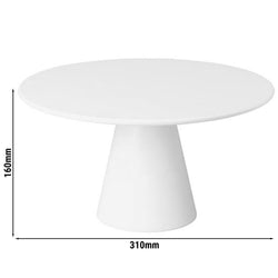 Talerz do serwowania i do ciasta - CASUAL - melamina - Ø 310 mm - okrągły - wysokość: 160 mm
