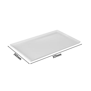 (6 sztuk) Taca GN 1/2 - FLOAT - Melamina - 325x265mm - Wysokość: 30mm - Prime Gastro