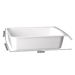 (6 sztuk) Taca GN 1/2 - CASCADE - melamina - 3,65 litra - głębokość: 75 mm