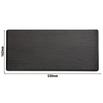 (6 sztuk) Taca GN 2/4 - SLATE - melamina - wysokość: 12 mm - Prime Gastro