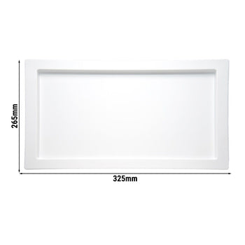 (6 sztuk) Taca GN 1/2 - FRAMES - melamina - wysokość: 20 mm - Prime Gastro