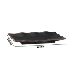 (6 sztuk) Taca - MARONE - Melamina - 225x150mm - Wysokość: 30mm