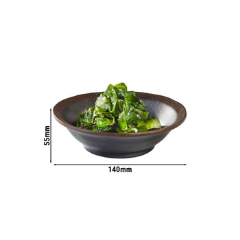 (6 sztuk) Miska - MARONE - Melamina - 0,2 litra - Ø 140 mm - czarny/brązowy - Prime Gastro