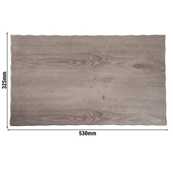 (6 sztuk) Taca GN 1/1 - DRIFTWOOD - melamina - wysokość: 15 mm - Prime Gastro