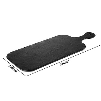 (6 sztuk) Taca - SLATE ROCK - melamina - 530 x 200 mm - wysokość: 15 mm - Prime Gastro