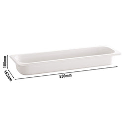 (6 sztuk) Pojemniki melaminowe GN 2/4 - ECOLINE - 4,3 litra - wysokość: 100 mm
