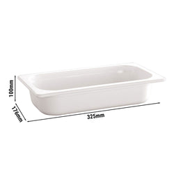 (6 sztuk) Pojemniki melaminowe GN 1/3 - ECOLINE - 2,7 litra - wysokość: 100 mm