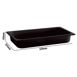 (6 sztuk) Pojemniki melaminowe GN 1/1 - ECOLINE - 10,6 litra - wysokość: 100 mm