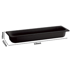 (6 sztuk) Pojemniki melaminowe GN 2/4 - ECOLINE - 4,3 litra - wysokość: 100 mm