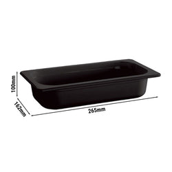 (6 sztuk) Pojemniki melaminowe GN 1/4 - ECOLINE - 1,9 litra - wysokość: 100 mm