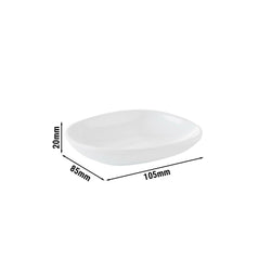 (20 sztuk) Talerzyki - MINI - melamina - 105 x 85 mm