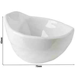 (24 sztuki) Miseczka - MINI - Melamina - 50 ml - 75x70mm - Biały
