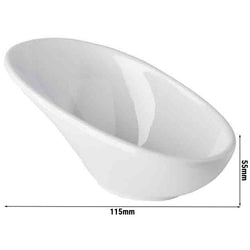 (24 sztuki) Miseczki - MINI - Melamina - 40 ml - 115x60mm - Białe