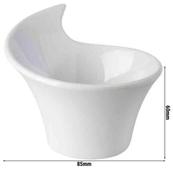 (24 sztuki) Miseczki - MINI - Melamina - 70 ml - 85x70 mm - Białe