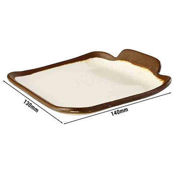 (6 sztuk) Talerz - CROCKER - Melamina - 140x130mm - Prime Gastro