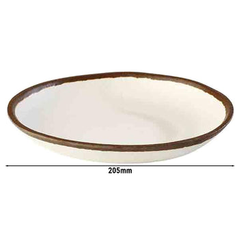 (6 sztuk) Talerz - CROCKER - Melamina - Ø 205 mm - Prime Gastro