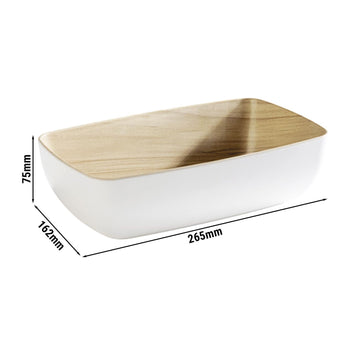 (6 sztuk) Miseczka GN 1/4 - FRIDA - melamina - 1,8 litra - głębokość: 75 mm - Prime Gastro