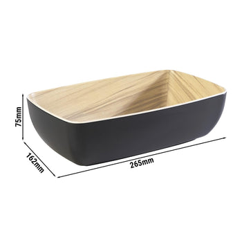 (6 sztuk) Miseczka GN 1/4 - FRIDA - melamina - 1,8 litra - głębokość: 75 mm - Prime Gastro